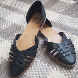 DV Black Sandal Flats
